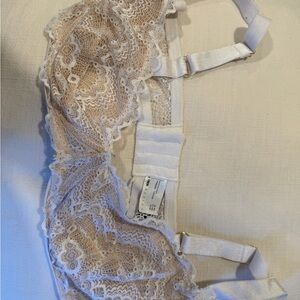 ASOS Lace Bra in Cream and White